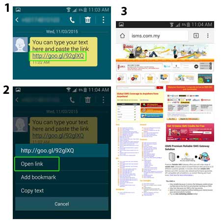 Bulk SMS Malaysia Google URL Shortener