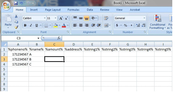 Bulk SMS End User Guide How to Create CSV File in Excel